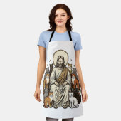 Tablier Jésus et Chats Vintage (Porté)