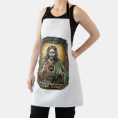 Tablier Jésus Fond noir Couverture de webcam oubliée Virtu (Insitu)