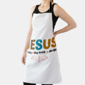 TABLIER JÉSUS. LA VÉRITÉ, LA VIE. (Insitu)