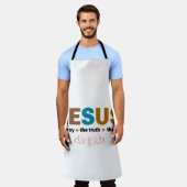 TABLIER JÉSUS. LA VÉRITÉ, LA VIE. (Porté)