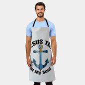 TABLIER JÉSUS L'ANCRE DE MON ÂME (Porté)