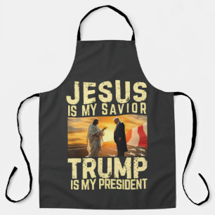 Tablier Jésus Trump - Jésus est mon Seigneur Sauveur