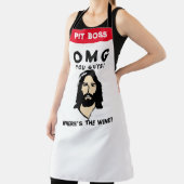 Tablier Jesus Wine Apron - Funny Custom Saying Gift (Insitu)