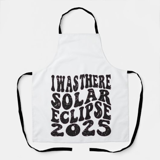 Tablier J'étais là éclipse solaire 2025 Éclipse partielle (Recto)