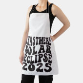 Tablier J'Étais Là Solaire Eclipse 2025 Partial Eclipse (Insitu)