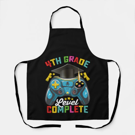 Tablier Jeu de niveau 4e de fin d'études Gamer (Recto)