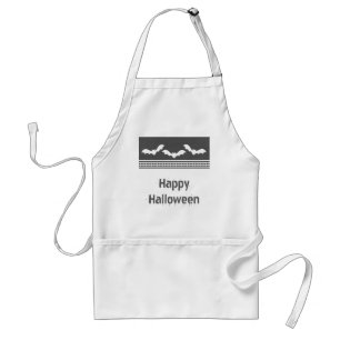 Tablier Jeu d'Halloween Apron, gris foncé