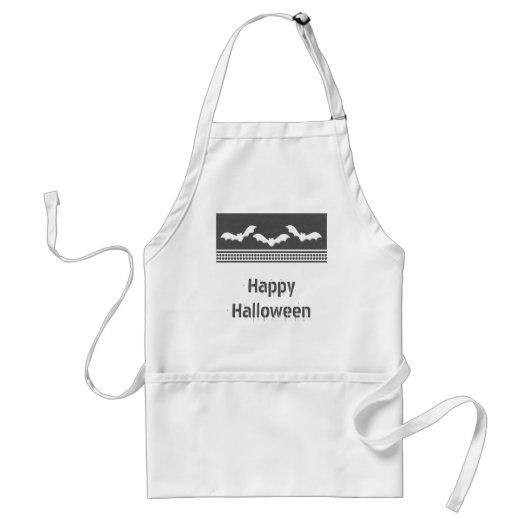 Tablier Jeu d'Halloween Apron, gris foncé (Devant)