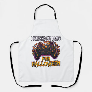 Tablier Jeu en pause Halloween Manette Chauves-souris Fant