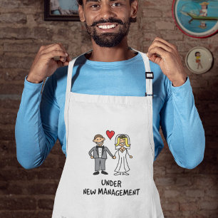 Tablier Jeune couple marié - Sous nouvelle direction
