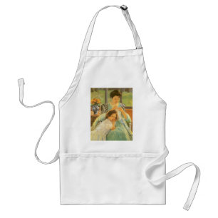 Tablier Jeune Mère cousant de Mary Cassatt, Art ancien