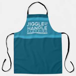 Tablier Jiggle la poignée Plumbing Blanc Gfx Blue Stripes