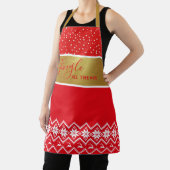 Tablier Jingle Tout Le Chemin | Reindeer, Snowflakes & Sta (Insitu)