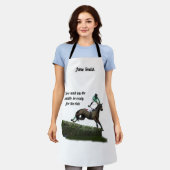 Tablier Jockey Cheval De Sauts En Apron Vert (Porté)