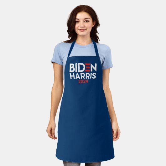 Tablier Joe Biden Kamala Harris 2020 Rouge blanc bleu (Porté)