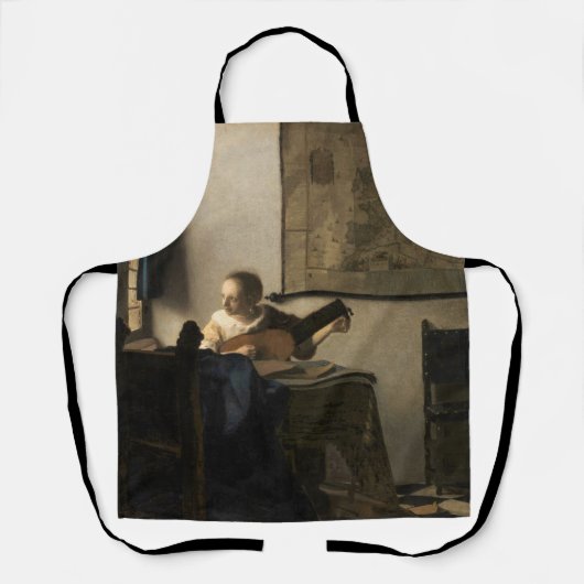 Tablier Johannes Vermeer - Jeune femme avec un trait (Recto)