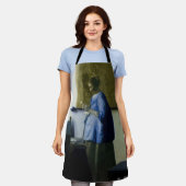 Tablier Johannes Vermeer - Une femme en bleu lisant une le (Porté)