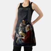 Tablier Johannes Vermeer - Une fille interrompue à sa musi (Insitu)