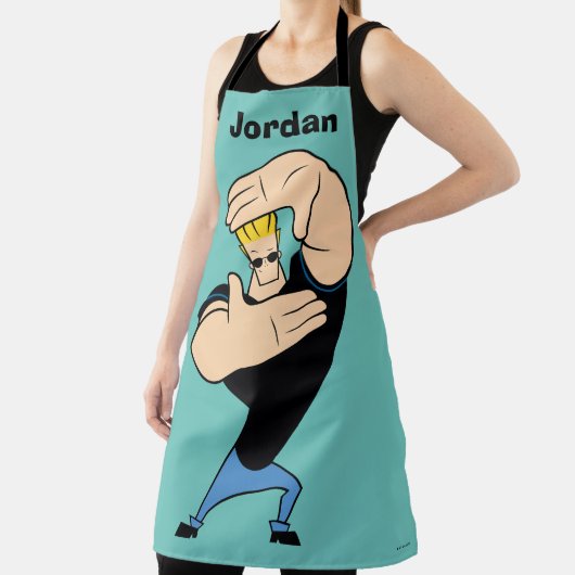 Tablier Johnny Bravo Picture Frame Pose (Insitu)