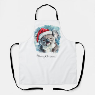 Tablier Joie de Noël australienne, koala personnalisé