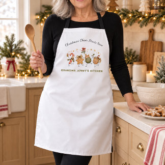 Tablier Joie de Noël commence ici Personnalisé