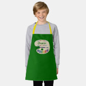 Tablier Joli Artistes Palette Enfants Peinture Smock Apron (Porté)