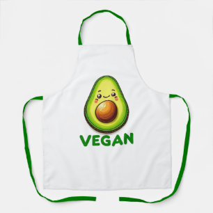Tablier Joli Avocat Végétalien Heureux Mode de Vie