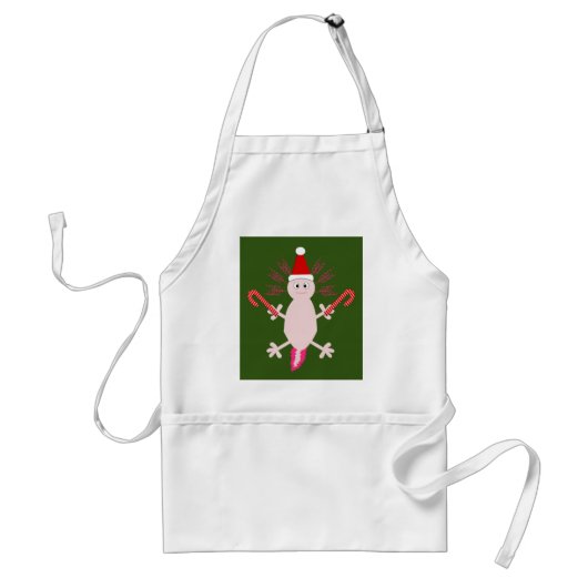 Tablier Joli Axolotl de Noël (Devant)