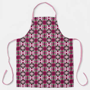Tablier Joli Bloc De Couleurs Rose Et Vert