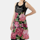 Tablier Joli cadeau d'hiver aux fleurs rouges et vertes (Insitu)