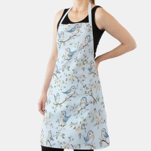 Tablier Joli chant oiseaux et fleurs