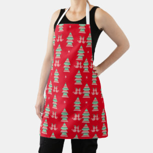 Tablier Joli Chat de Noël Vacances de Noël