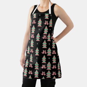 Tablier Joli Chat Elf de Noël Fêtes de Noël