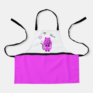 Tablier Joli chat lilas