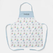 Tablier Joli chats Coussin Illustration Motif Monogramme (Recto)