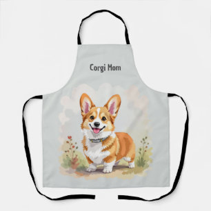 Tablier Joli chien Pembroke Welsh Corgi rouge