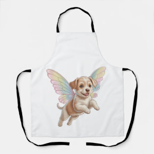 Tablier Joli chiot avec des ailes de fée lumineuses — Anim