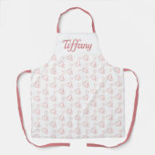 Tablier Joli Coeur rose (Recto)