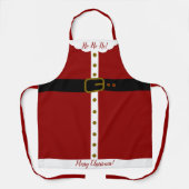 Tablier Joli costume de Père Noël - (Recto)