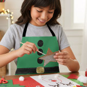 Tablier Joli costume Elfe Vert Noël Enfants Apron