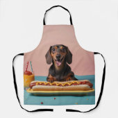 Tablier Joli Dachshund Avec Chien Chaud (Recto)