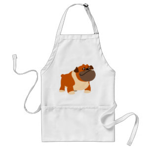Tablier Joli dessin anglais Bulldog Cuisine Apron