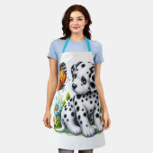 Tablier Joli(e) ami(e) dalmate/papillon (Porté)