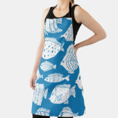 Tablier Joli ensemble de poisson vintage. Illustration déc (Insitu)