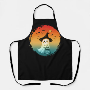 Tablier joli fantôme halloween citrouille automne saison a
