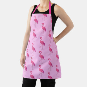Tablier Joli Flamant rose rose Fuchsia et rose pâle