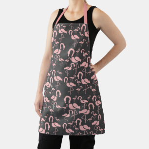 Tablier Joli flamingos rose