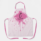 Tablier Joli Gingham Rose Pastel (Recto)