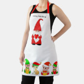 Tablier Joli Gnome de Noël et Escouade des elfes (Insitu)