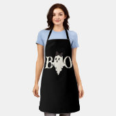Tablier Joli Halloween "Boo" Ghost avec Bow - (Porté)